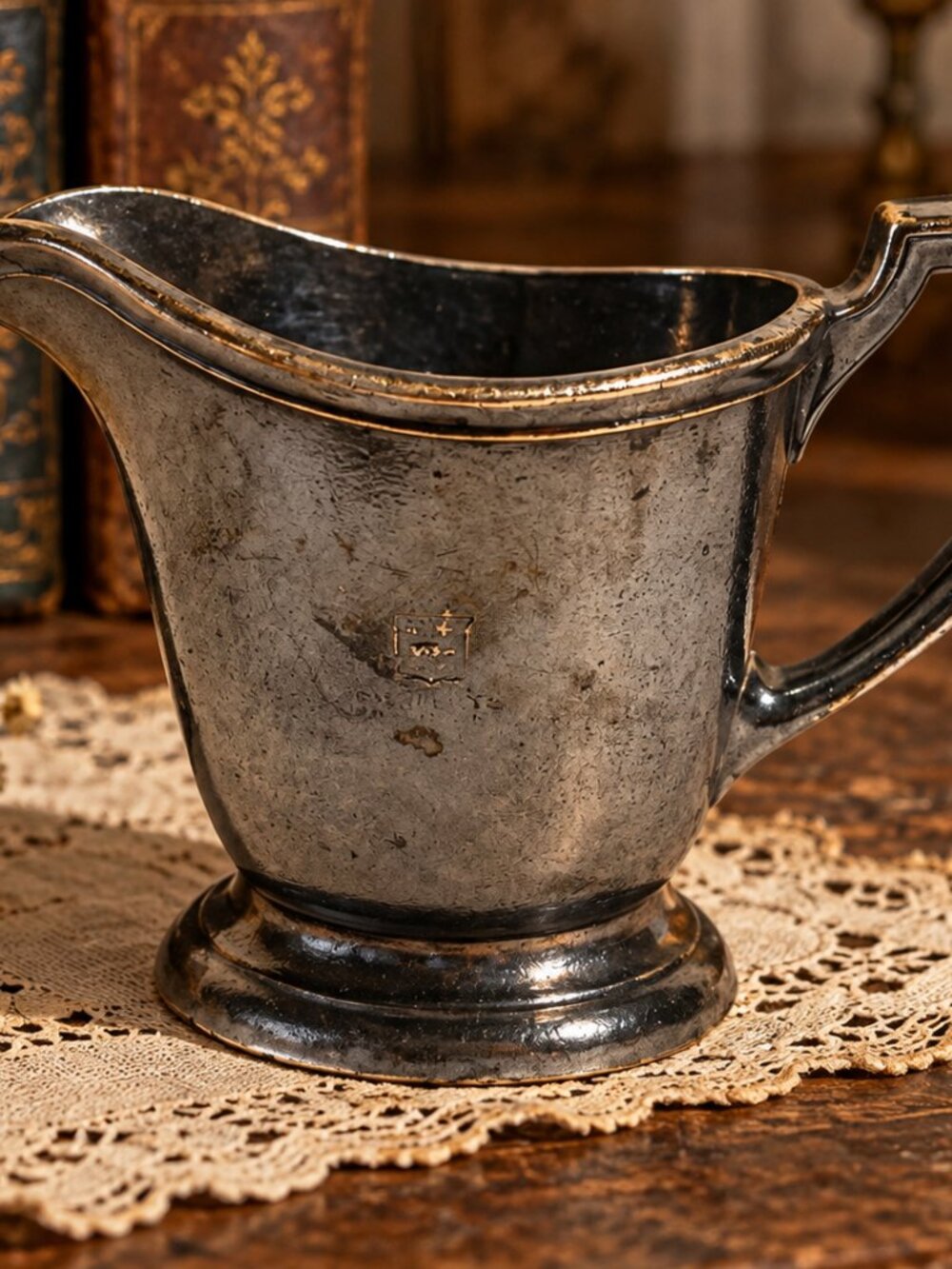 Vintage Queen's Hotel Montreal Creamer Pitcher – Silver Soldered International S